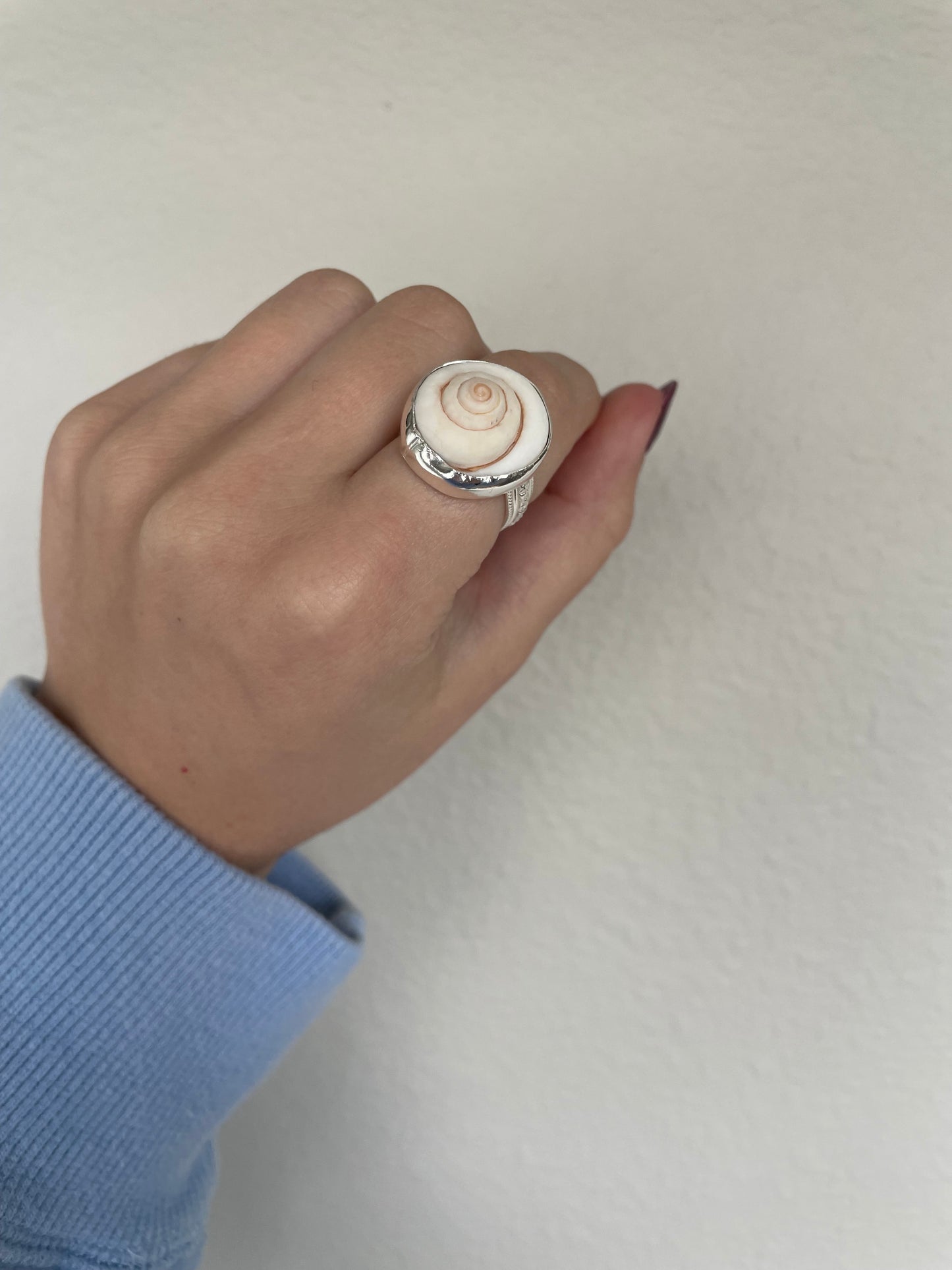 Spiral shell ring (s7.75)