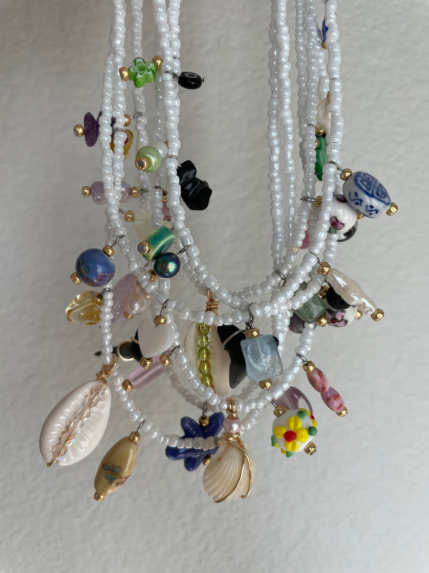 Beaded Charm Necklaces